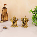 Laxmi Ganesh Brass Idol