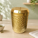 Brass Kitchen Storage Jar with Lid 8"