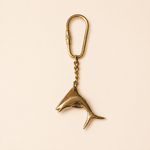 Brass Dolphin Keychain