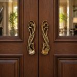 Antique Brass Peacock Door Pull Handle