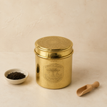 Brass Coffee Tea Sugar Canister Set – Set of 3
