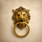 Brass Lion Head Ring Door Knocker