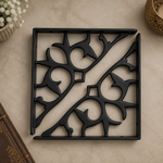 Vintage Black Iron Shelf Bracket – 6.3 Inch