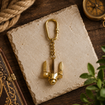 Handcrafted Solid Brass Anchor Keychain