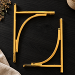 Solid Brass Shelf Bracket 9 Inch