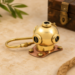 Brass Diving Helmet Keychain