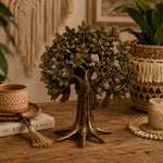 Tree of Life Brass Sculpture with Birds
