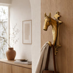 Brass Horse Head Wall Hook