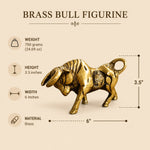 Brass Bull Figurine Statue