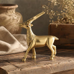 Handcrafted Brass Deer Figurine Statue