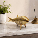 Handcrafted Solid Brass Fish FigurinePr