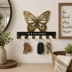 Butterfly Welcome Key Holder for Wall
