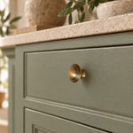 Antique Brass Round Cabinet Knob