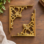 Ornate Brass Shelf Bracket