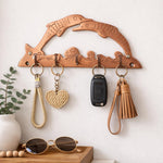 Handcrafted Brass Dolphin Key Holder Wall Mount