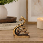 Handcrafted Solid Brass Swan Figurine Statue