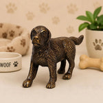 Solid Brass Dog Figurine Statue