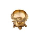 Tortoise Brass Diya Deepak