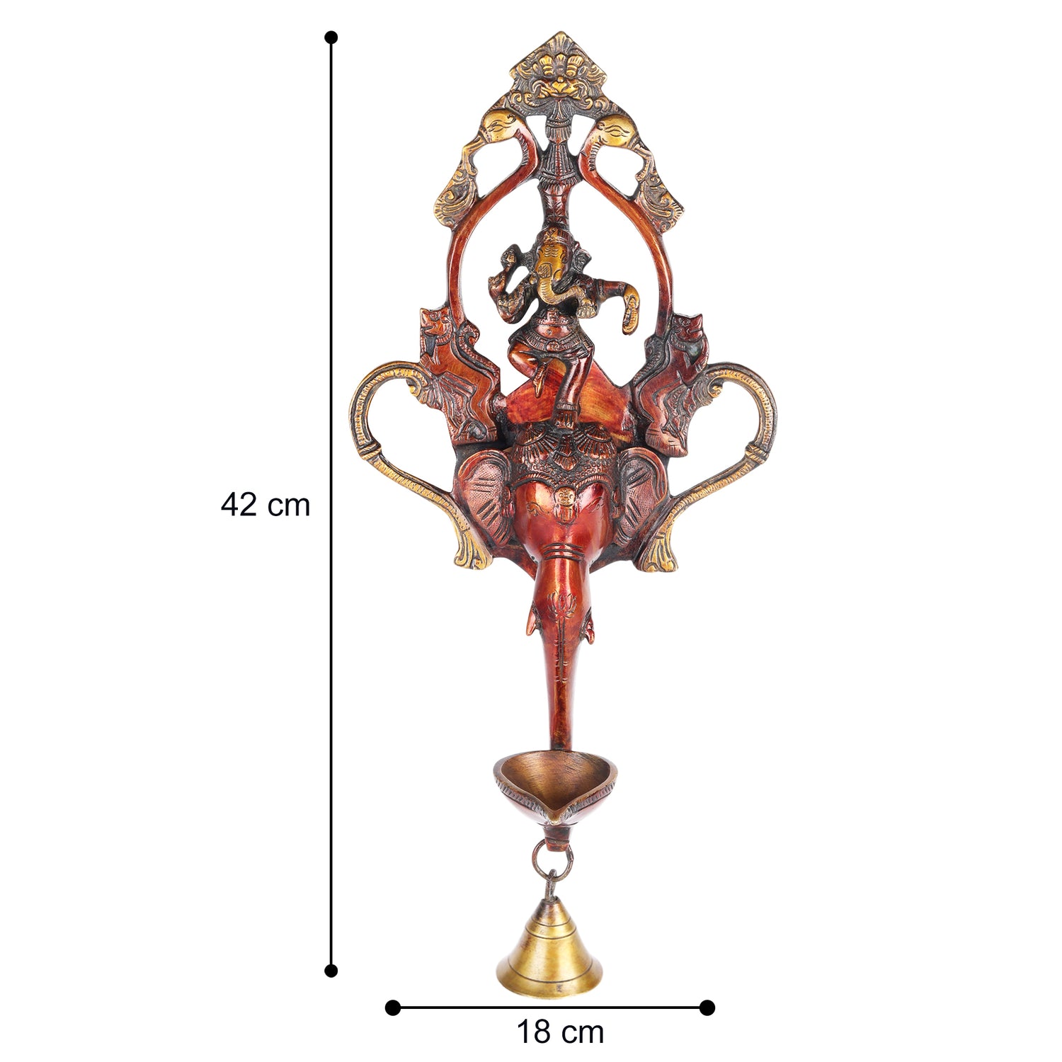 Brass Hanging Ganesh