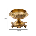 Tortoise Brass Diya Deepak