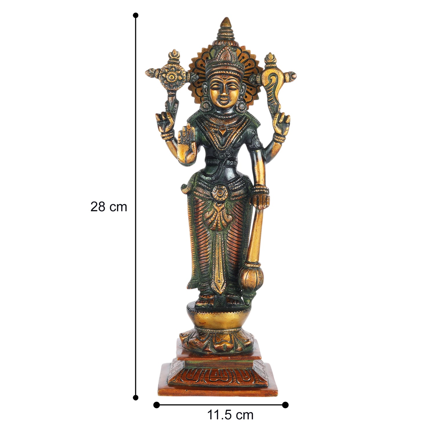 Brass Lord Vishnu Statue