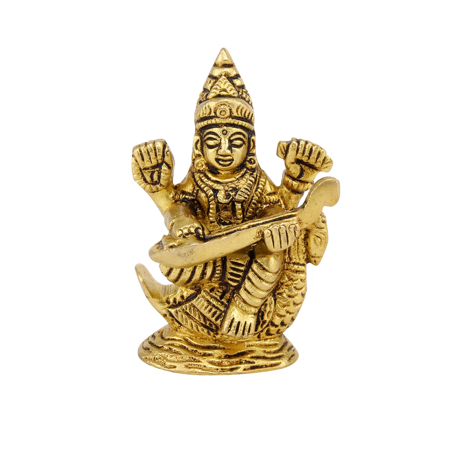 Saraswati Brass Idol