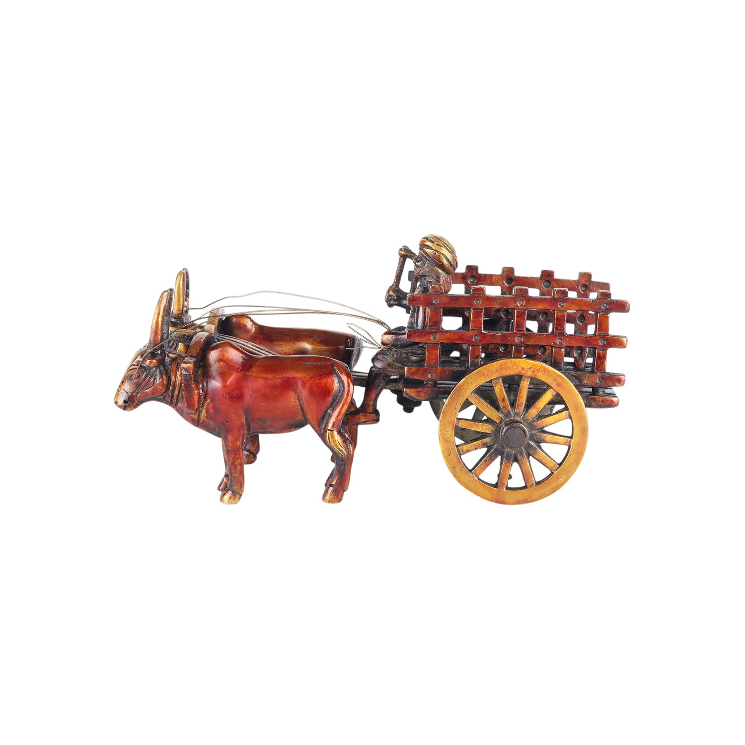 Brass Bullock Cart Showpiece