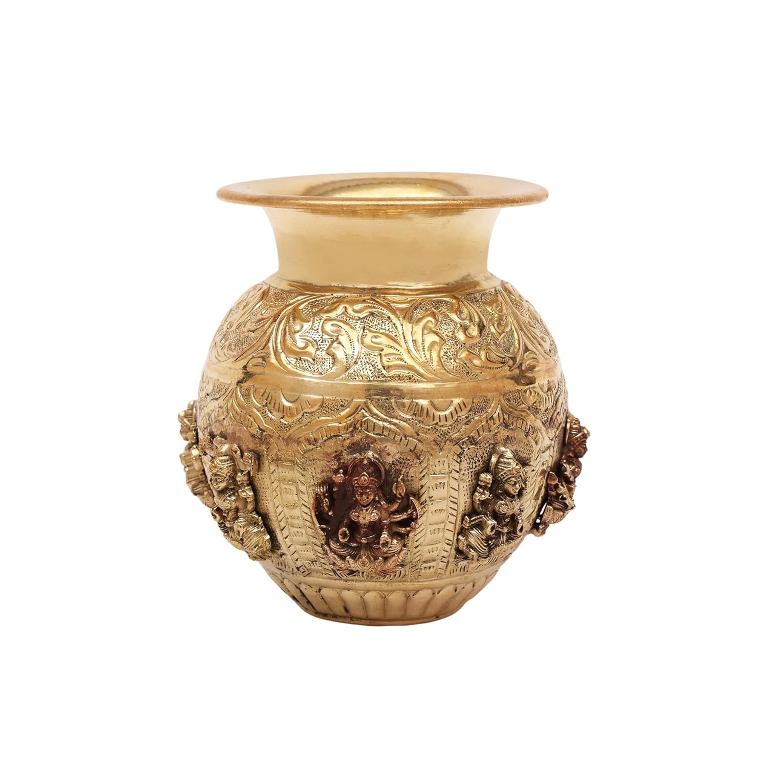 Brass Asth Laxmi Kalash