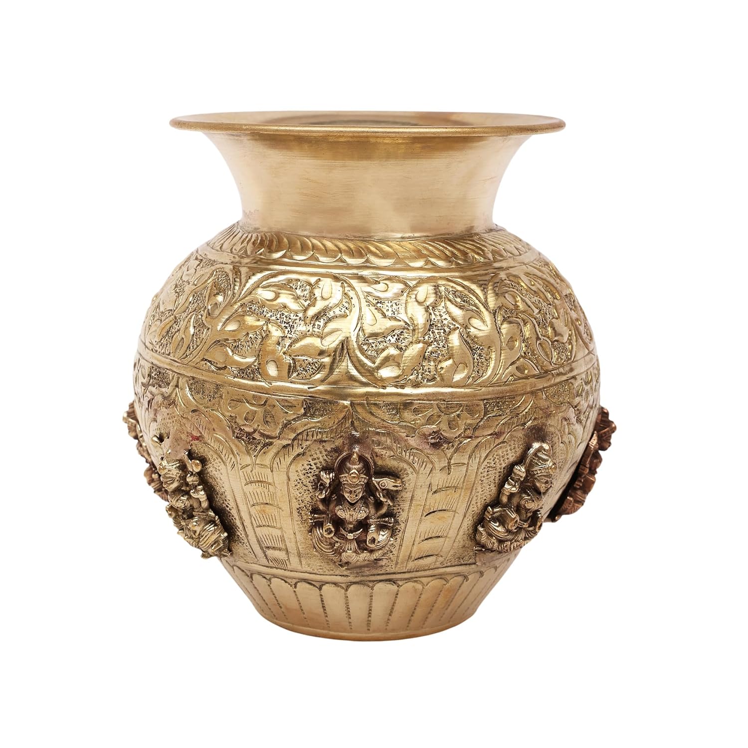 Brass ASHT Lakshmi Kalash