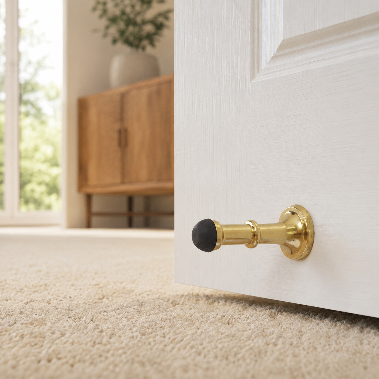 Solid Brass Door Stopper