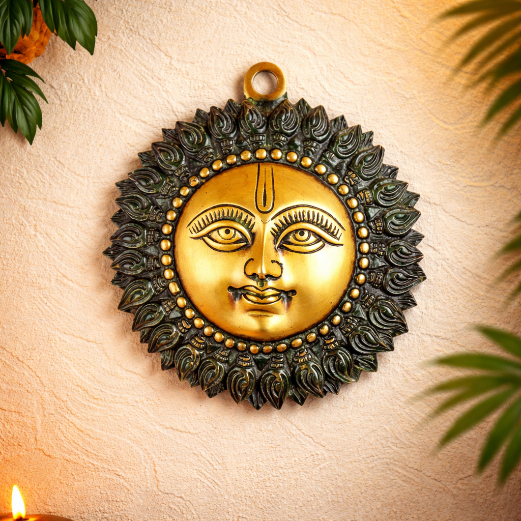 Brass Wall Hanging Sun