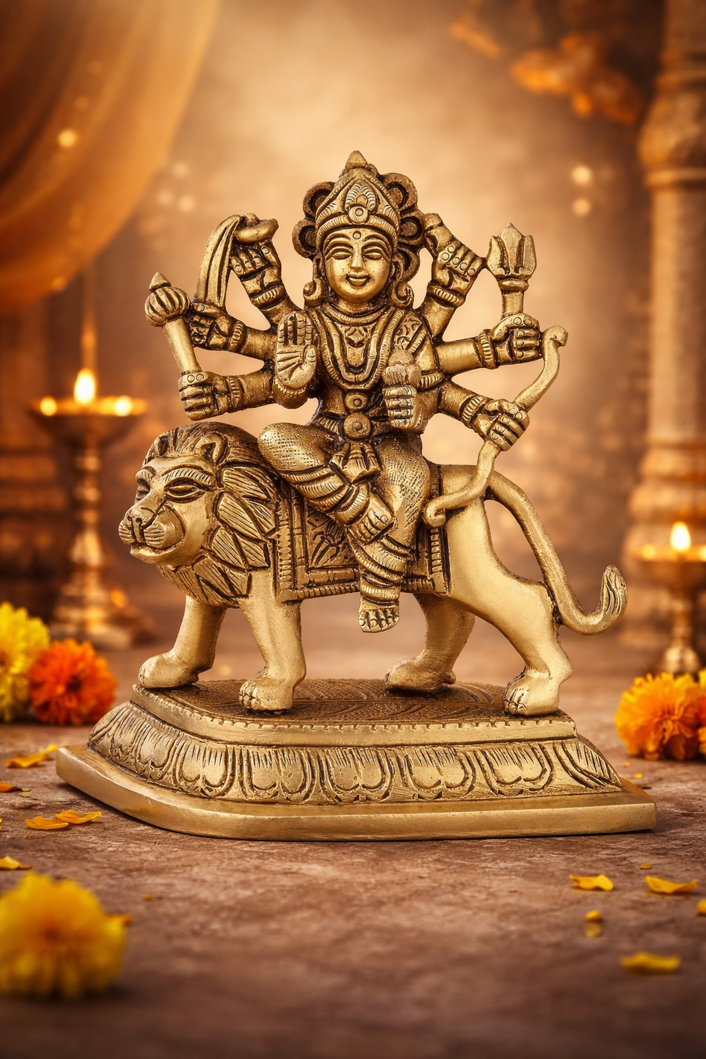 Brass Durga Maa Idol