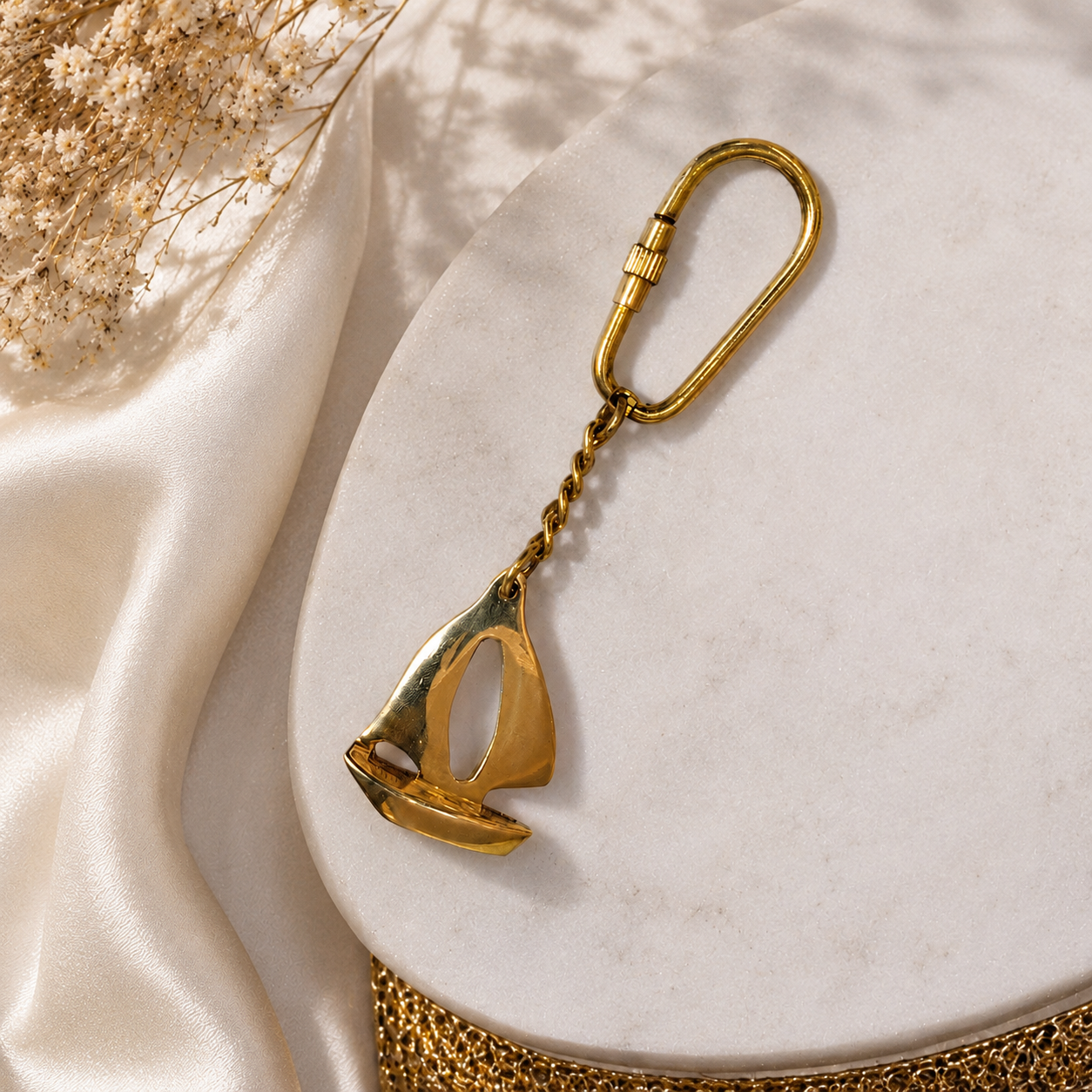 Boat Keychain for Men