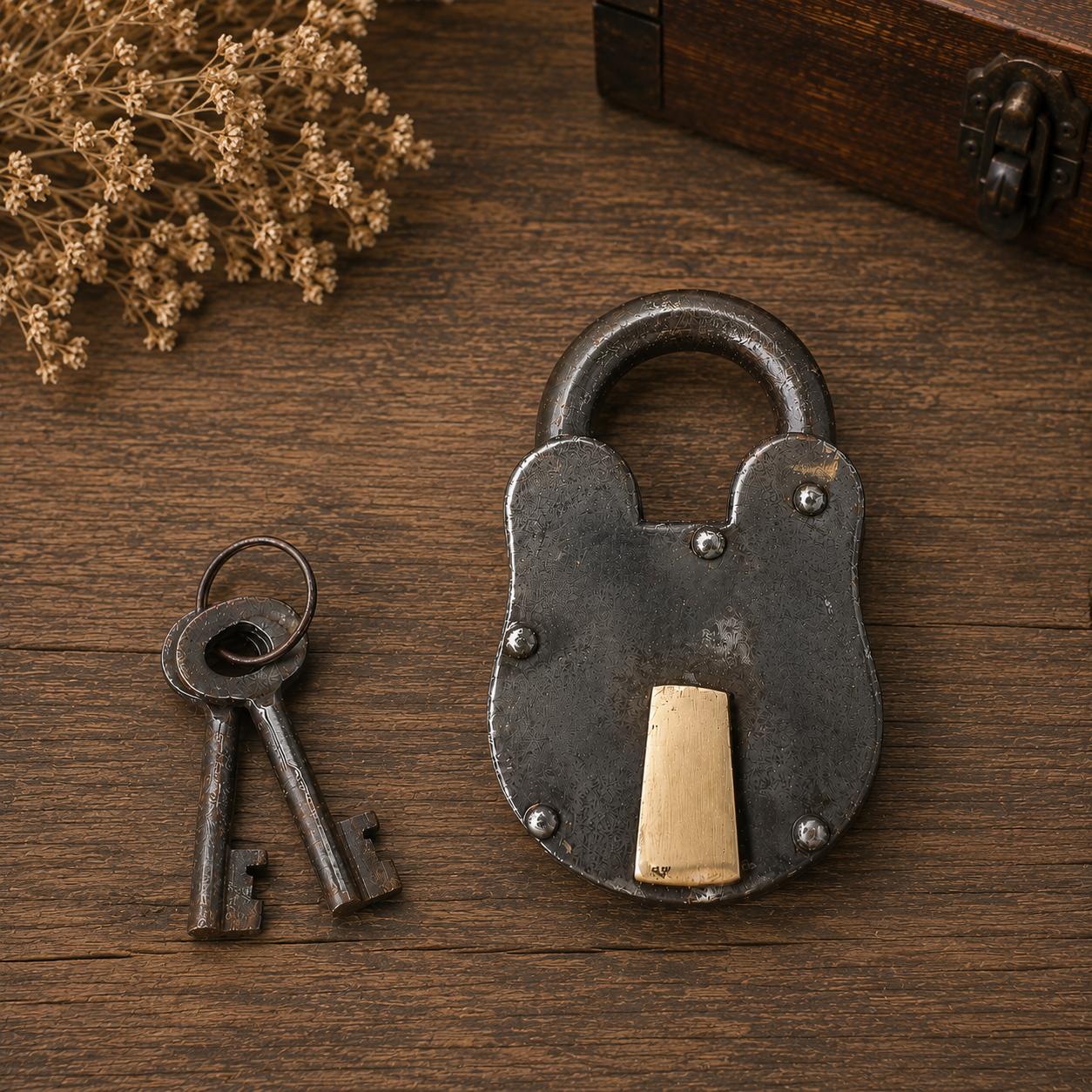 Vintage Iron Padlock