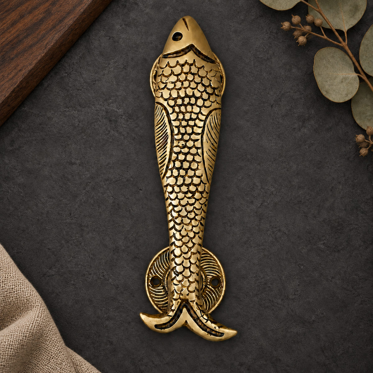 Brass Fish Door Pull Handle