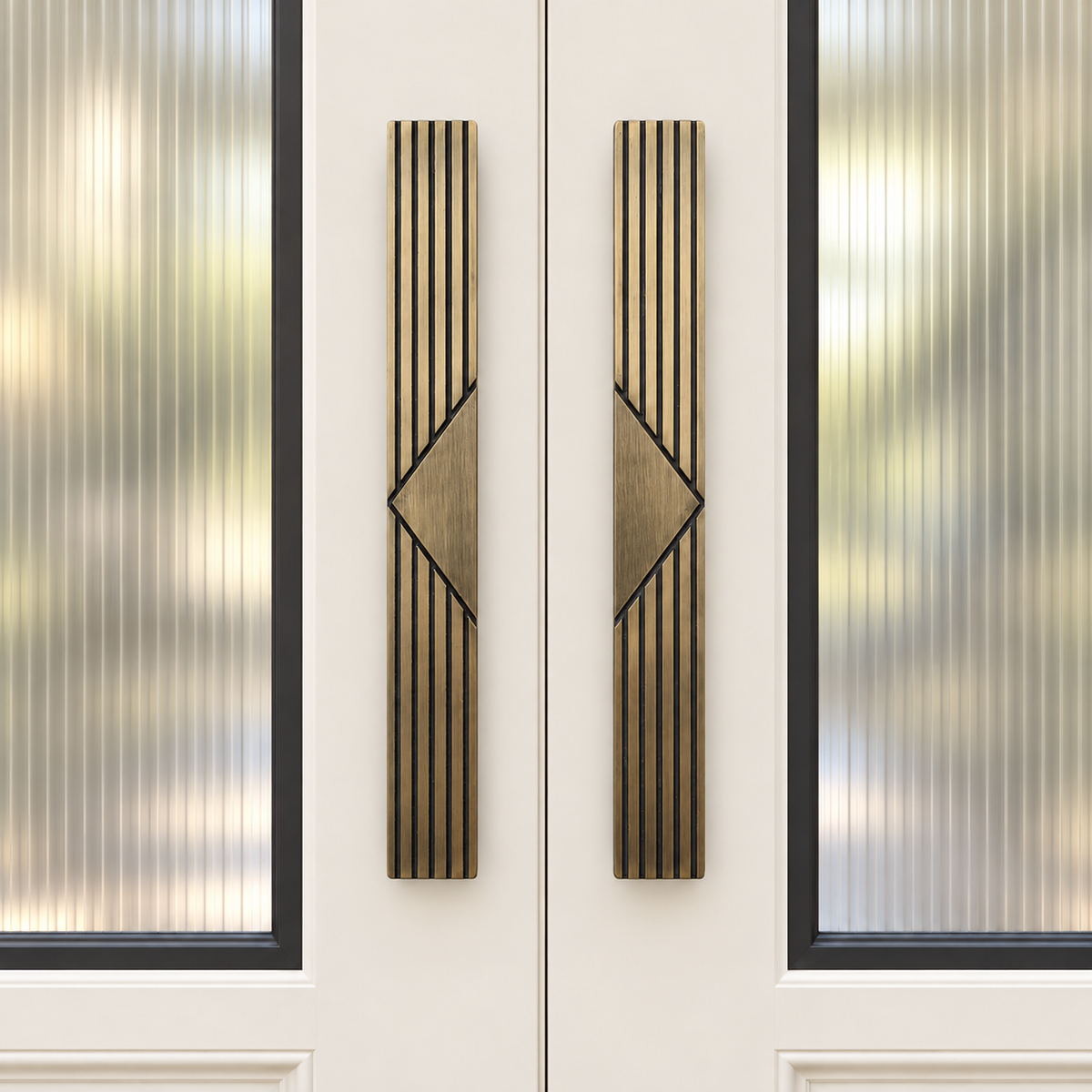12 Inch Antique Brass Finish Door Pull Handle
