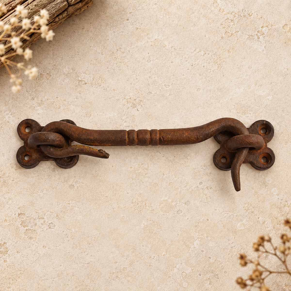 Antique Iron Cabin Hook Latch 143mm