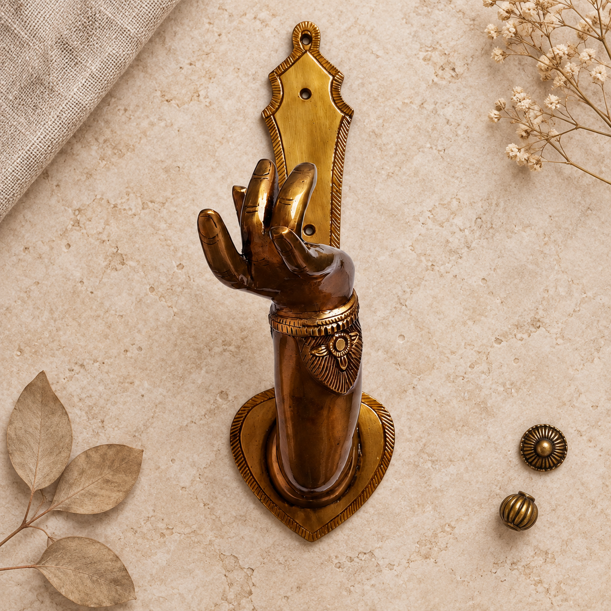 Brass Hand Wall Hook