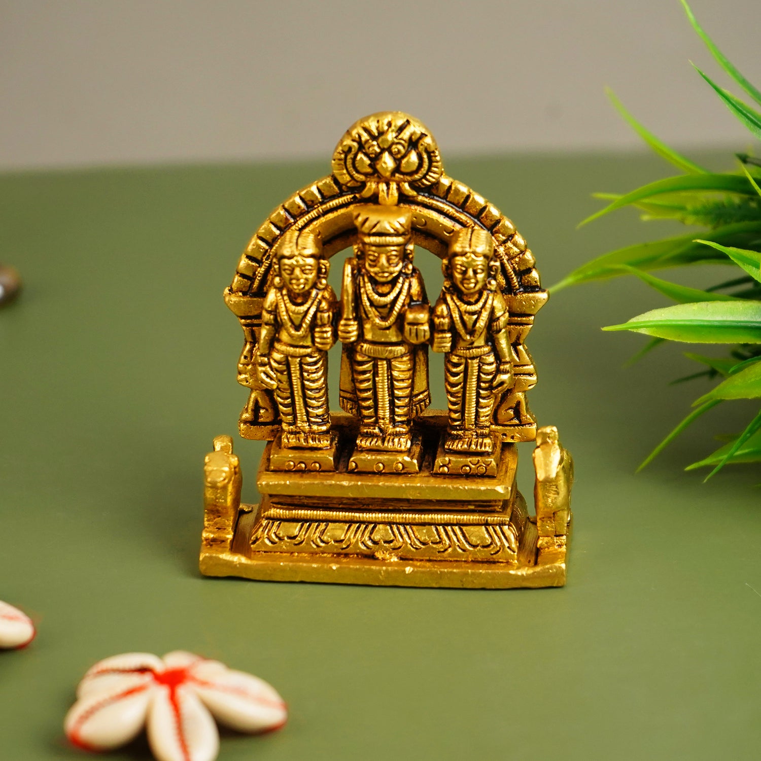 Khandoba and Laxmi Brass Idol