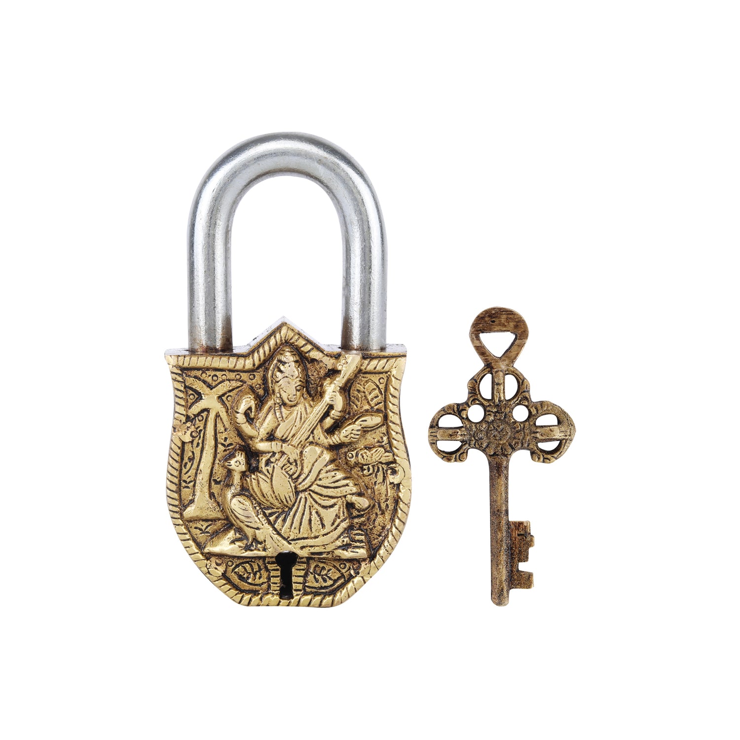 Brass Saraswati Lock