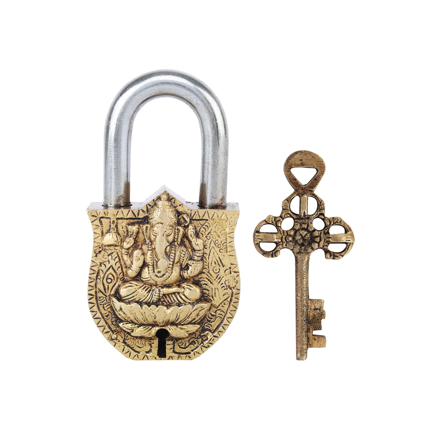 Brass Ganesh Lock