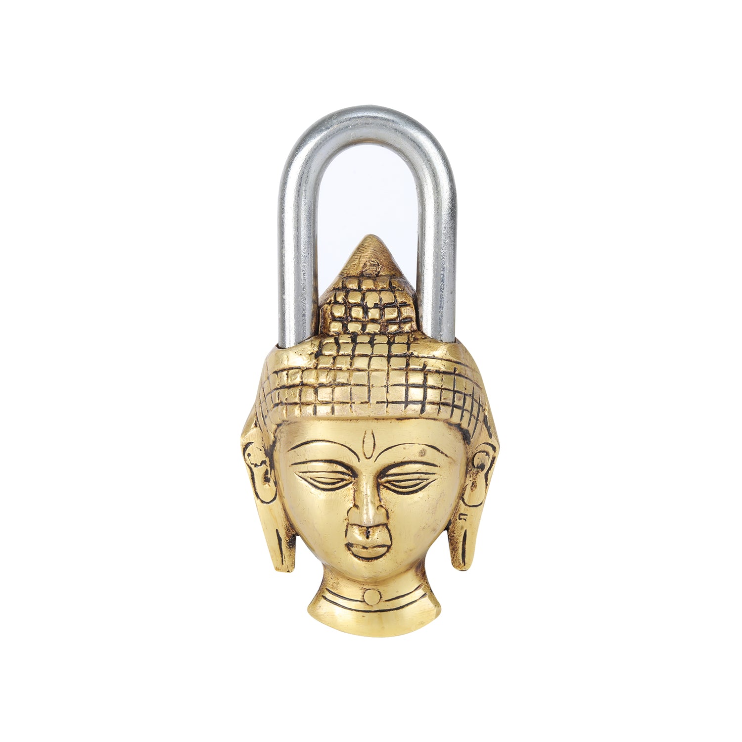 Brass Buddha Face Lock