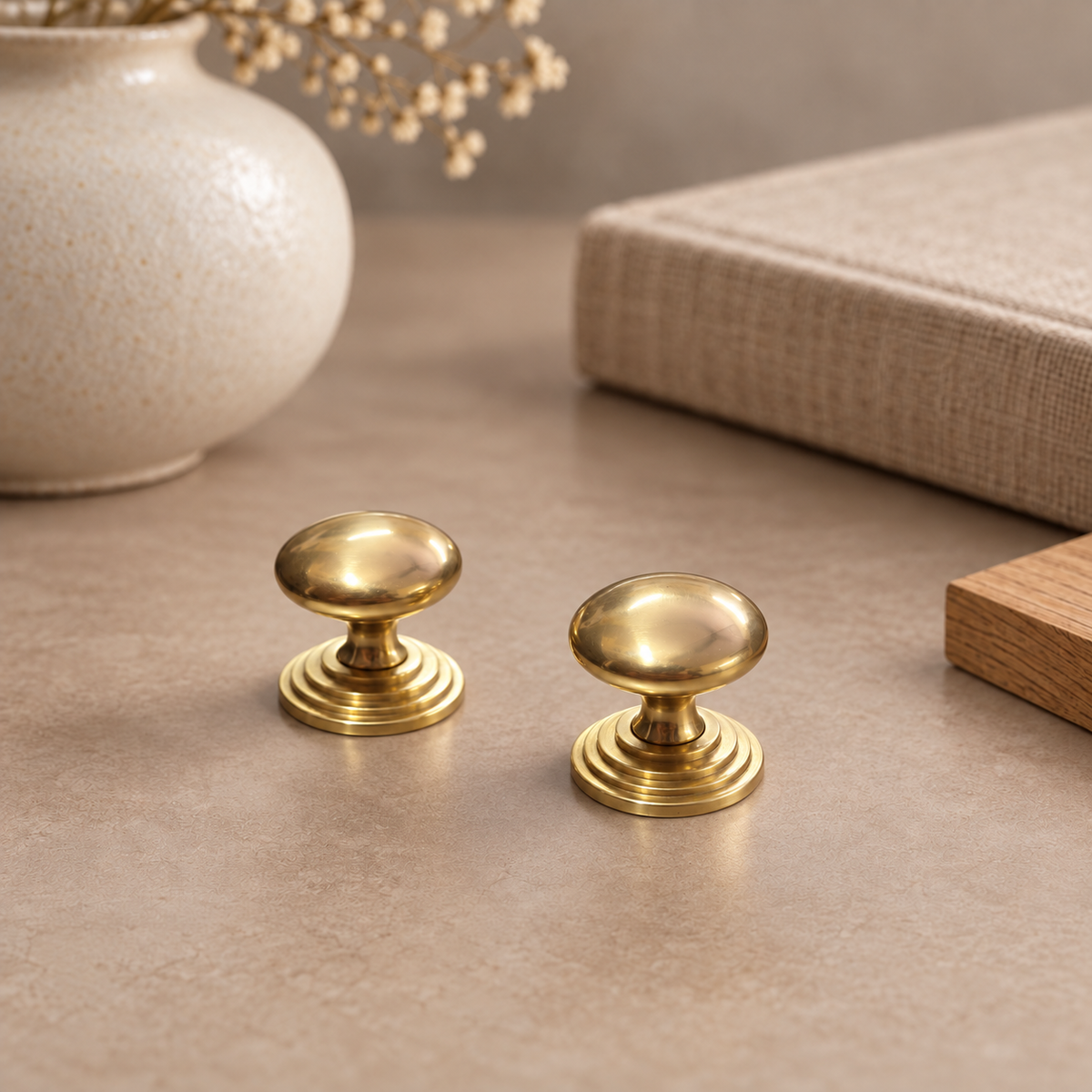 Solid Brass Gold Cabinet Knob