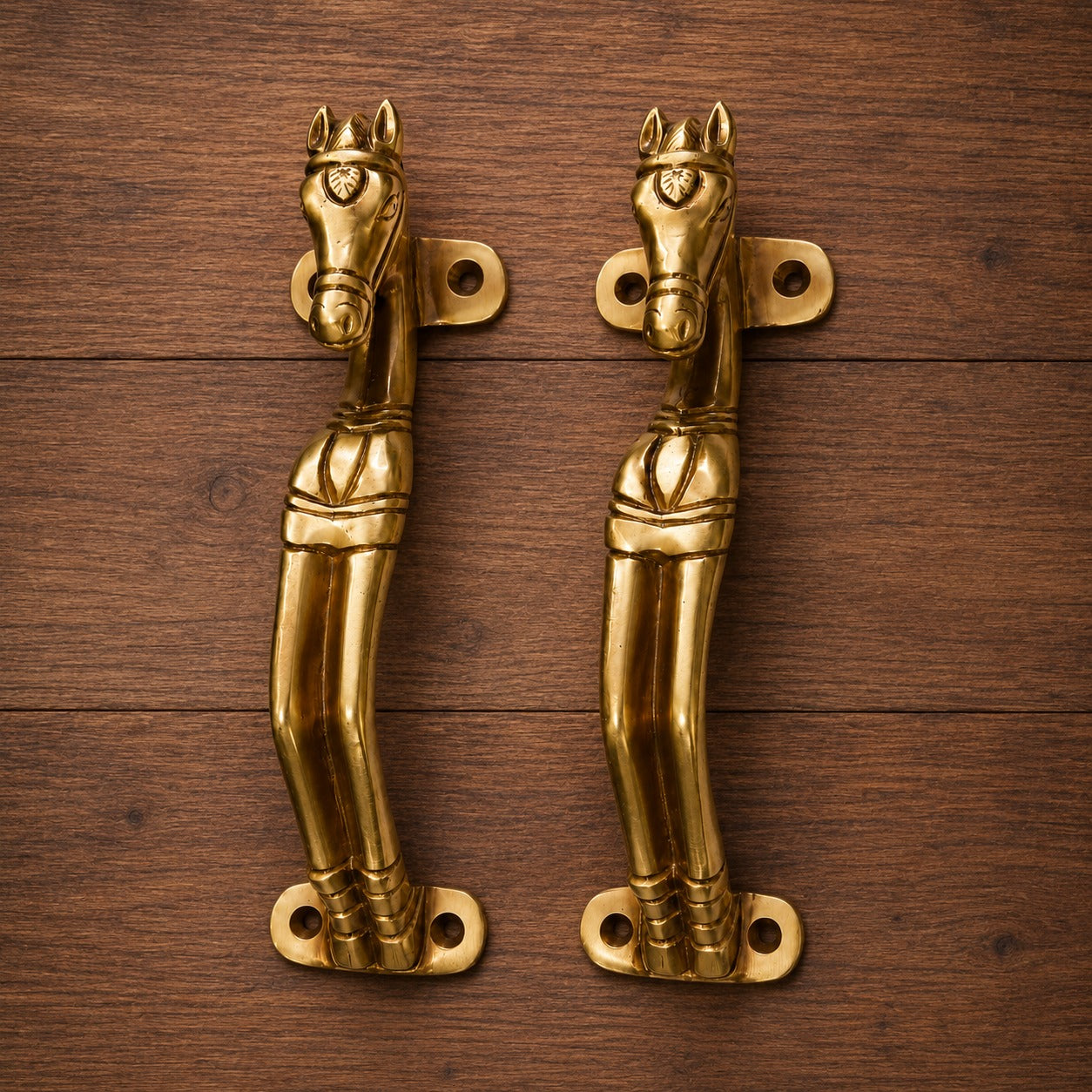 Brass Horse Door Handle