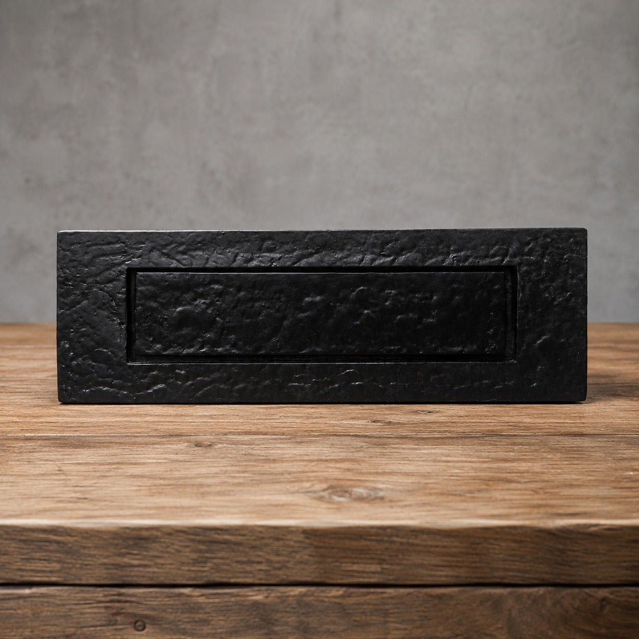 Handcrafted Black Iron Mail Slot