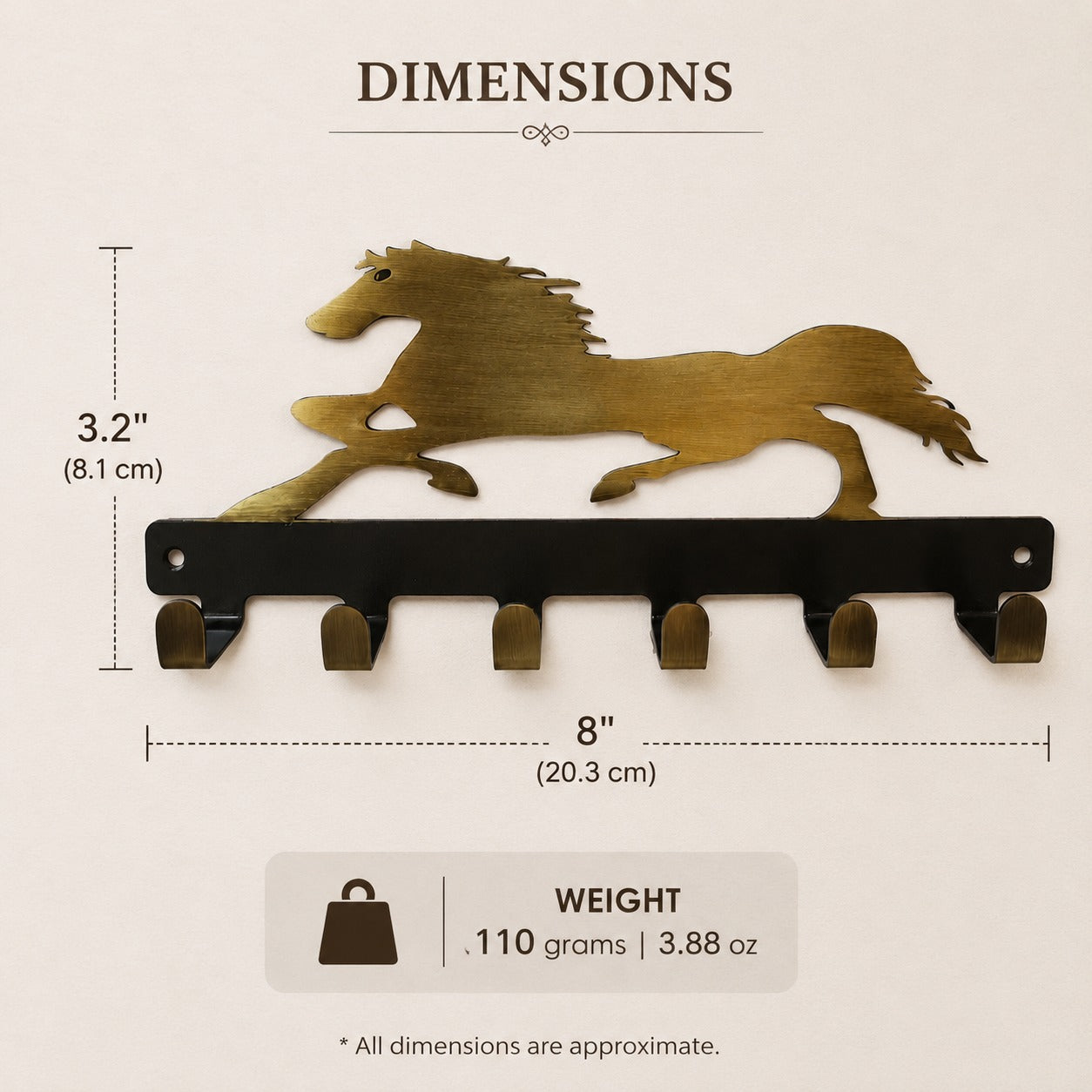Horse Key Holder for Wall