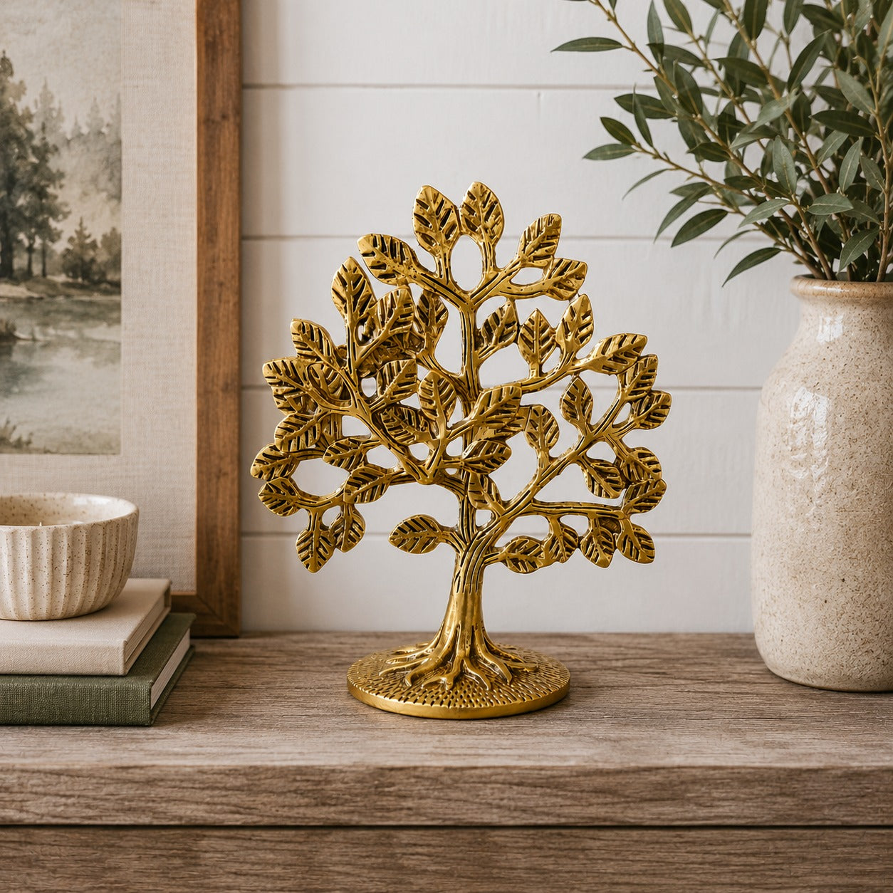Brass Tree of Life Sculpture