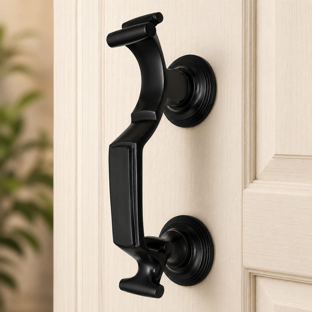 Solid Brass Black Door Knocker