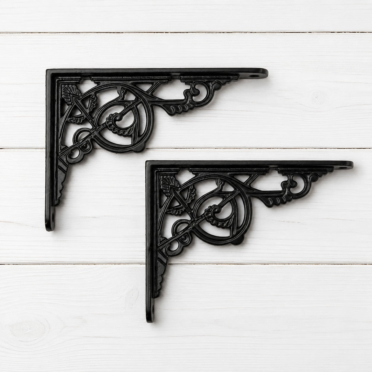 Vintage Black Decorative Shelf Bracket