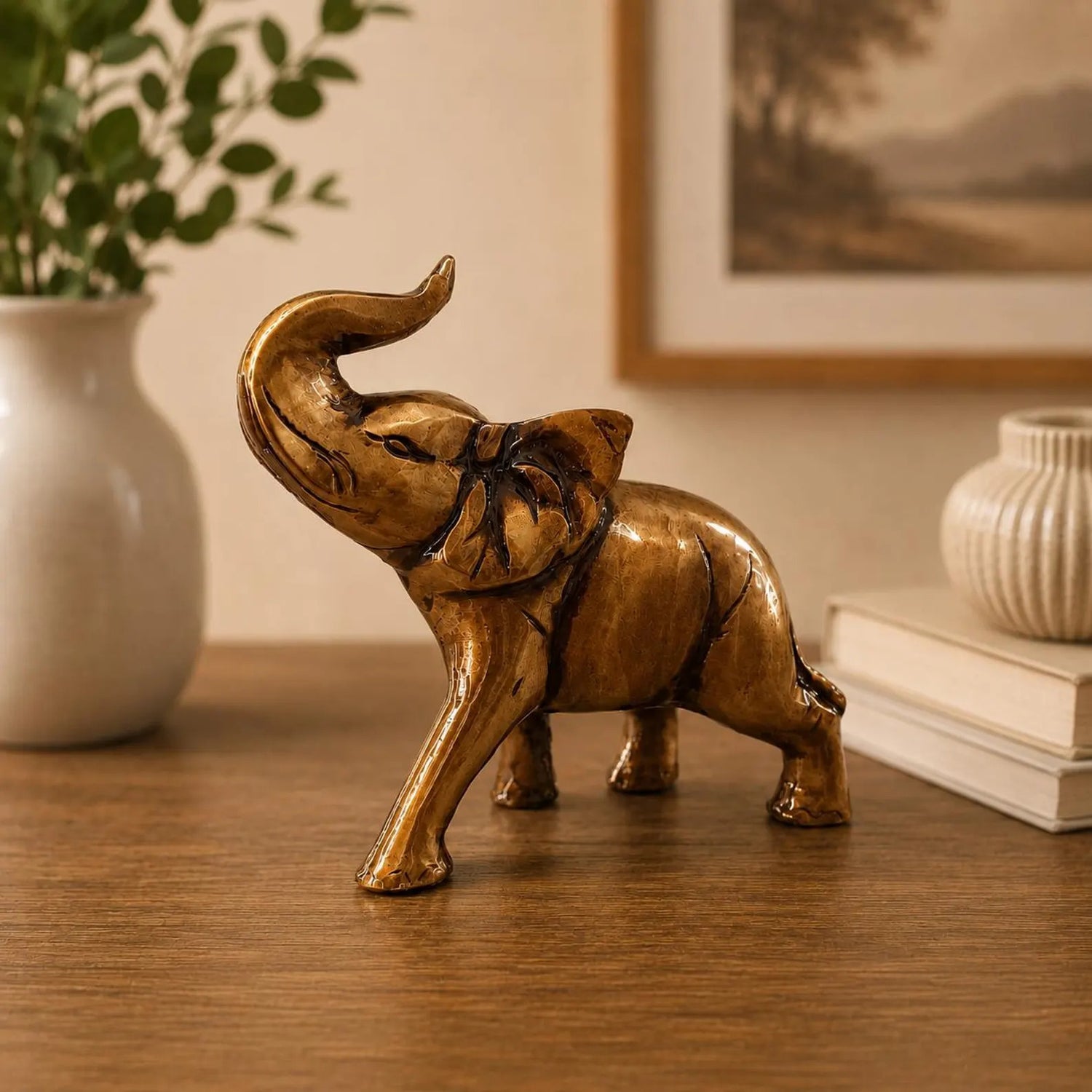 Handcrafted Brass Elephant Statue